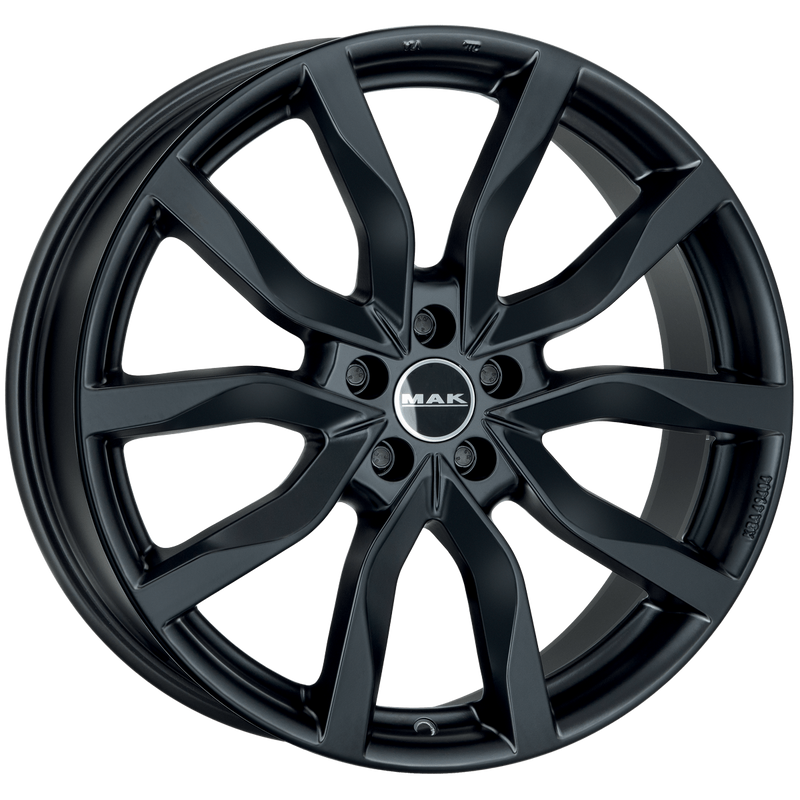 Mak Wheels - KOLN - Black - MATTE BLACK - 21" x 9.5", 48 Offset, 5x114.3 (Bolt Pattern), 76mm HUB