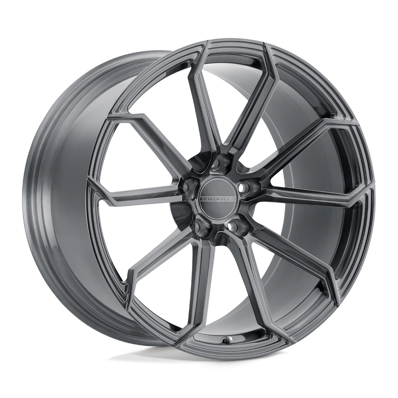 Victor Equipment Wheels - FOX FORGED - Gunmetal - Brushed Gunmetal - 20" x 11.5", 52 Offset, 5x130 (Bolt Pattern), 71.5mm HUB