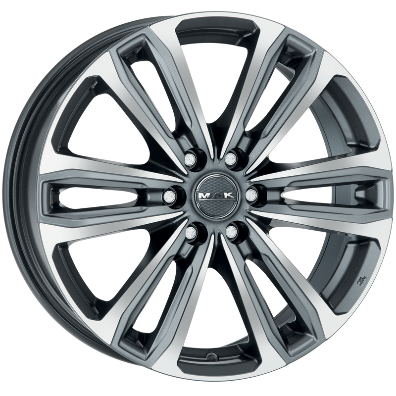 Mak Wheels - SAFARI6 - Gunmetal - GUN MET-MIRROR FACE - 17" x 7.5", 50 Offset, 6x139.7 (Bolt Pattern), 93.1mm HUB