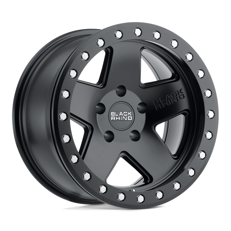 Black Rhino - CRAWLER - Black - Matte Black - 20" x 9.5", 12 Offset, 6x139.7 (Bolt Pattern), 112.1mm HUB