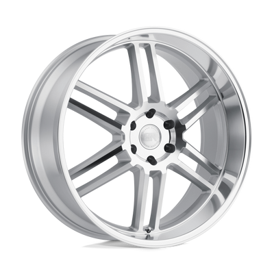Black Rhino - KATAVI - Silver - Silver with Mirror-Cut Face - 22" x 10", 30 Offset, 5x114.3 (Bolt Pattern), 76.1mm HUB