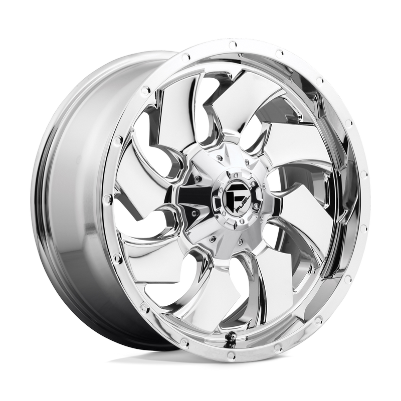 Fuel - D573 CLEAVER - Polished - CHROME PLATED - 20" x 9", 20 Offset, 6x135/139.7 (Bolt Pattern), 106.1mm HUB