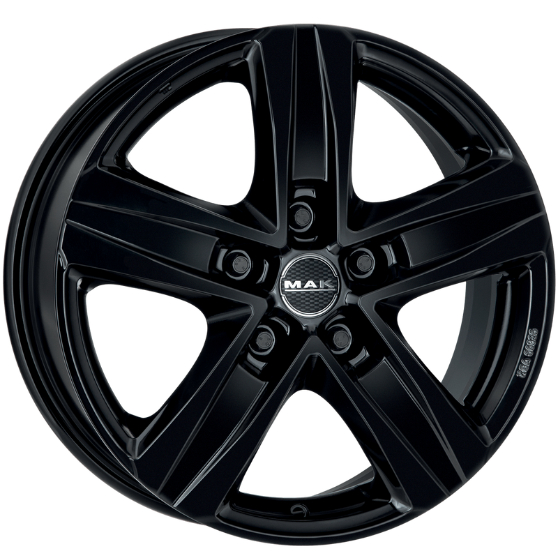 Mak Wheels - STONE5 3 - Black - GLOSS BLACK - 15" x 6", 0 Offset, 5x139.7 (Bolt Pattern), 108.3mm HUB