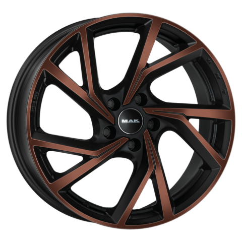 Mak Wheels - KASSEL - Bronze - BLACK & BRONZE - 18" x 8", 39 Offset, 5x112 (Bolt Pattern), 66.5mm HUB