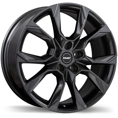 Fast Wheels - Aventure - Gunmetal - Gloss Gunmetal - 18" x 8", 45 Offset, 5x114.3 (Bolt Pattern), 66.1mm HUB