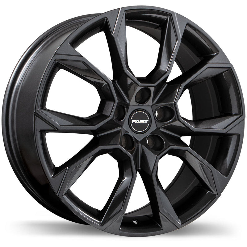 Fast Wheels - Aventure - Gunmetal - Gloss Gunmetal - 18" x 8", 45 Offset, 5x114.3 (Bolt Pattern), 66.1mm HUB