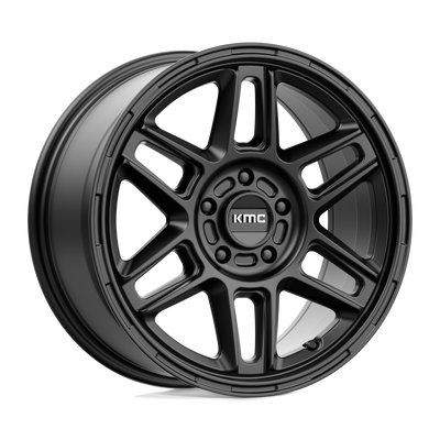 KMC Wheels - KM716 NOMAD - Black - SATIN BLACK - 17" x 8", 38 Offset, 5x114.3 (Bolt Pattern), 72.6mm HUB