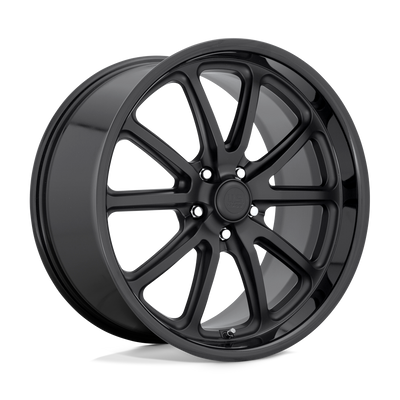 US Mag - U123 RAMBLER - Black - GLOSS BLACK MATTE BLACK - 20" x 9.5", 1 Offset, 5x127 (Bolt Pattern), 78.1mm HUB