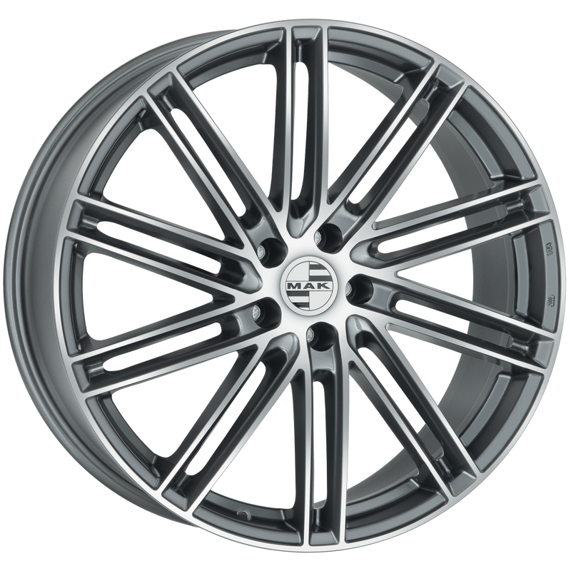Mak Wheels - LEIPZIG - Gunmetal - GUN MET-MIRROR FACE - 21" x 9.5", 60 Offset, 5x130 (Bolt Pattern), 71.6mm HUB