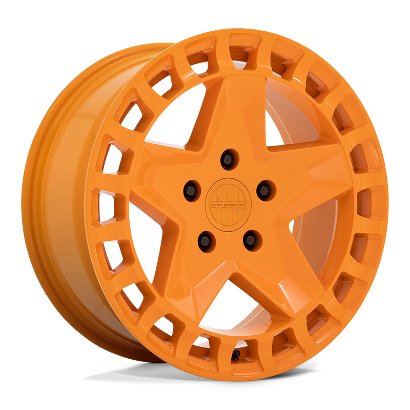 Victor Equipment Wheels - ALPEN - GLOSS ORANGE - 18" x 8", 20 Offset, 5x130 (Bolt Pattern), 71.5mm HUB