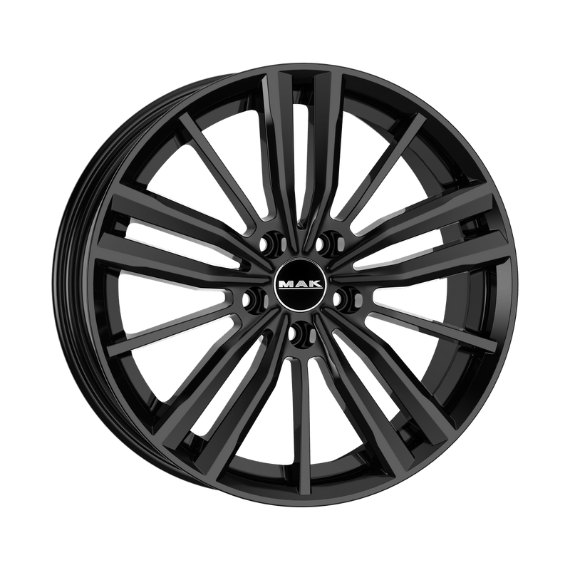 Mak Wheels - VIER - Black - GLOSS BLACK - 17" x 7", 40 Offset, 5x112 (Bolt Pattern), 57.1mm HUB