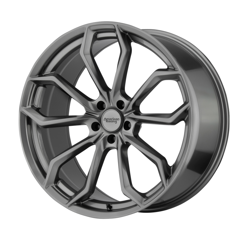 American Racing - AR932 SPLITTER - Gunmetal - GRAPHITE - 22" x 10.5", 4 Offset, 5x120 (Bolt Pattern), 74.1mm HUB