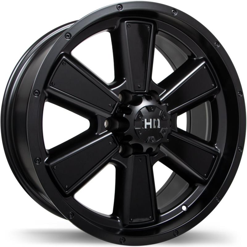 Fast HD - Tomahawk - Black - Satin Black - 18" x 9", 20 Offset, 6x139.7 (Bolt Pattern), 77.8mm HUB