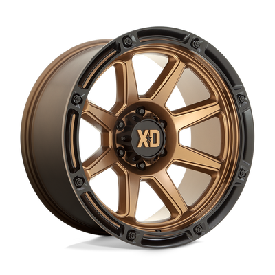 XD Series - XD863 - Bronze - MATTE BRONZE WITH BLACK LIP - 20" x 9", 0 Offset, 5x127 (Bolt Pattern), 71.5mm HUB