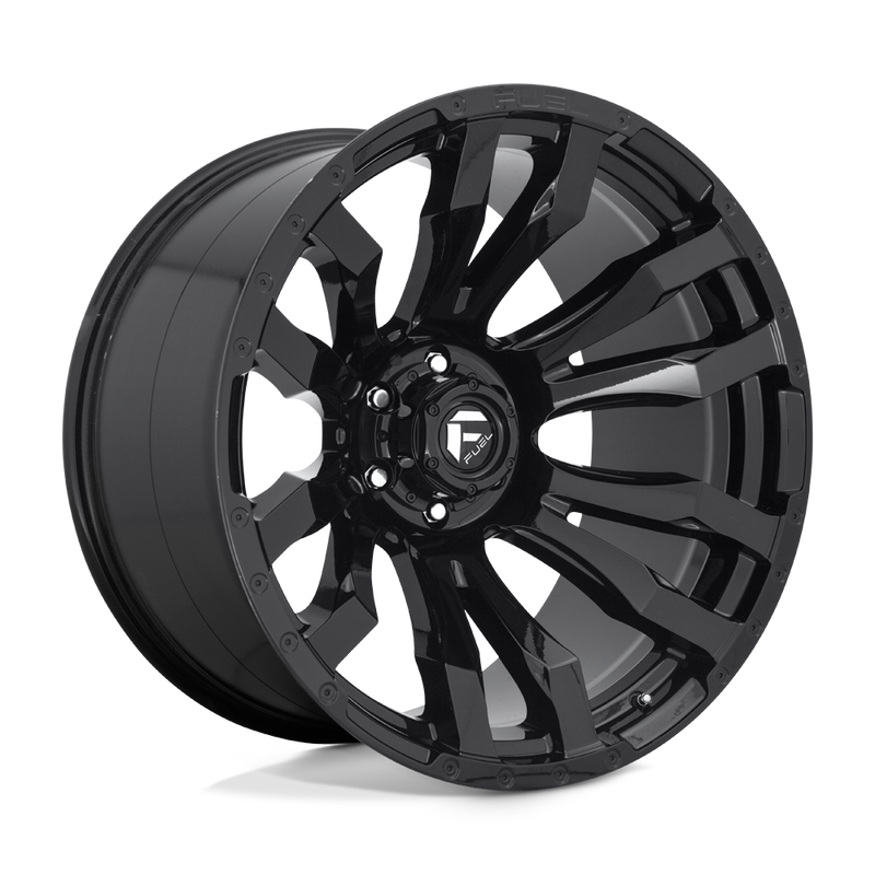 Fuel - D675 BLITZ - Black - GLOSS BLACK - 20" x 9", 1 Offset, 6x139.7 (Bolt Pattern), 106.1mm HUB