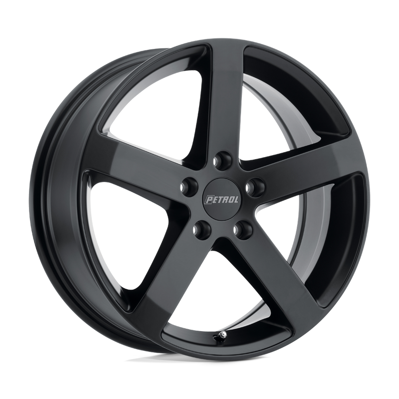 Petrol Wheels - P3B - Black - MATTE BLACK - 16" x 7", 40 Offset, 5x108 (Bolt Pattern), 72.1mm HUB