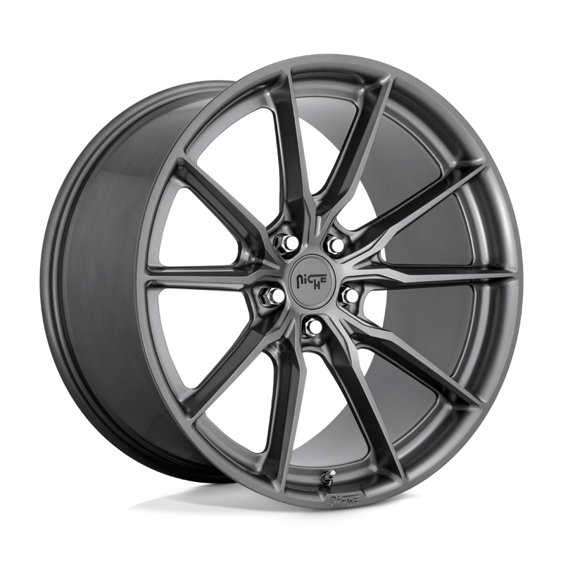 Niche - M239 RAINIER - Gunmetal - MATTE ANTHRACITE - 20" x 10.5", 40 Offset, 5x114.3 (Bolt Pattern), 72.6mm HUB