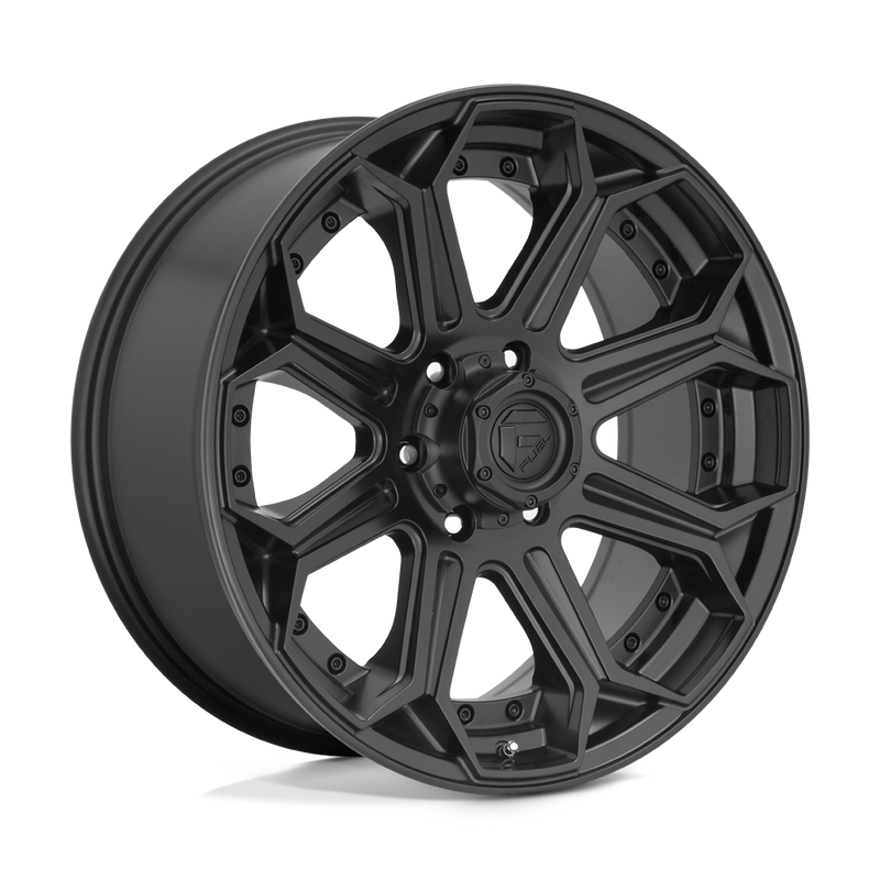 Fuel - D706 SIEGE - Black - MATTE BLACK - 22" x 10", -18 Offset, 6x139.7 (Bolt Pattern), 106.1mm HUB