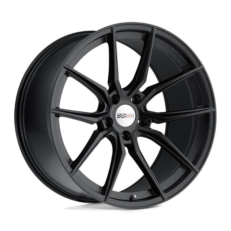 Cray Wheels - SPIDER - Black - MATTE BLACK - 18" x 9.5", 56 Offset, 5x120.65 (Bolt Pattern), 70.3mm HUB