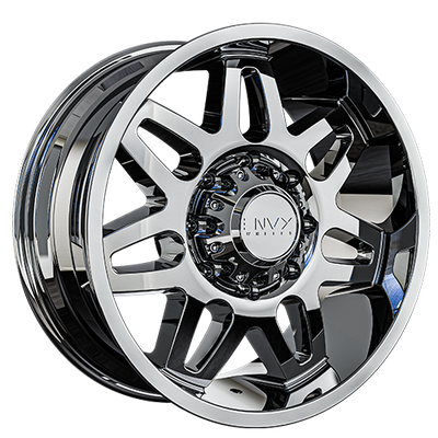 Envy Wheels - ET-2 - Chrome - CHROME - 20" x 9", 18 Offset, 8x165.1 (Bolt Pattern), 121.5mm HUB