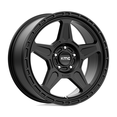 KMC Wheels - KM721 ALPINE - Black - Satin Black - 18" x 8", 38 Offset, 5x110 (Bolt Pattern), 72.6mm HUB