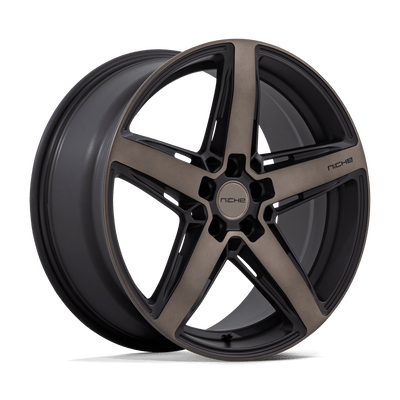 Niche - M271 TERAMO - Black - MATTE BLACK WITH DOUBLE DARK TINT FACE - 20" x 9", 25 Offset, 5x114.3 (Bolt Pattern), 72.6mm HUB