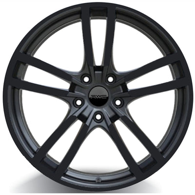 RWC - PC980 - Black - BLACK - 21" x 9.5", 45 Offset, 5x130 (Bolt Pattern), 71.6mm HUB