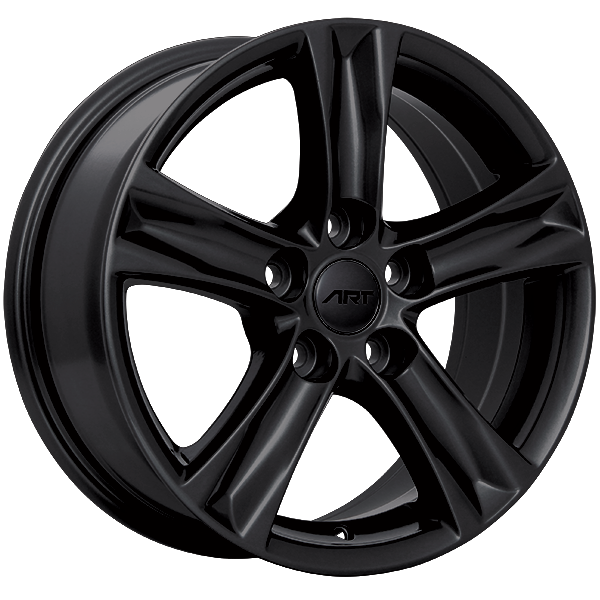 ART - Replica 28 - Black - Gloss Black - 17" x 7.5", 35 Offset, 5x114.3 (Bolt Pattern), 60.1mm HUB