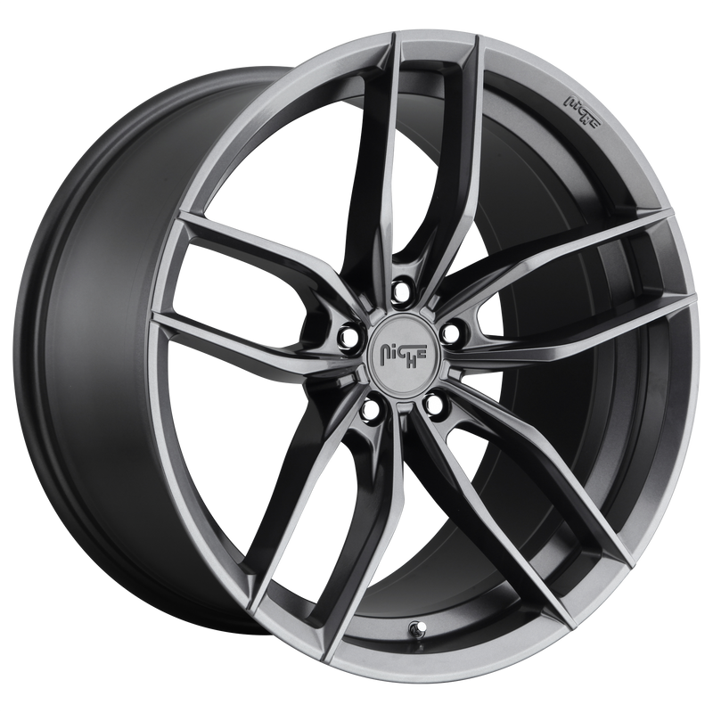Niche - M204 VOSSO - Gunmetal - MATTE ANTHRACITE - 20" x 11", 25 Offset, 5x120 (Bolt Pattern), 74.1mm HUB