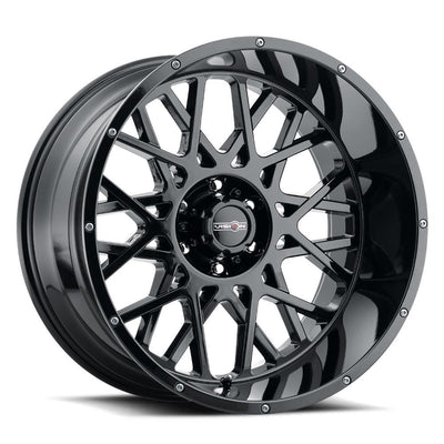 Vision Wheel Off-Road - 412 ROCKER - Black - GLOSS BLACK - 20" x 9", 10 Offset, 6x139.7 (Bolt Pattern), 106.2mm HUB