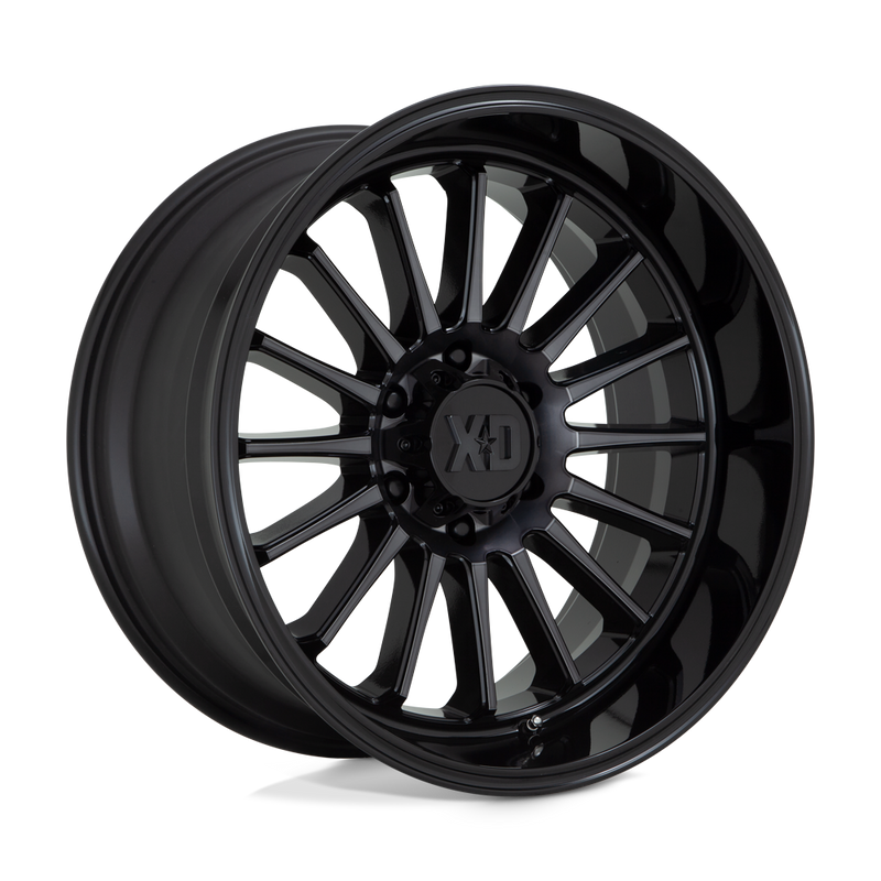 XD Series - XD857 WHIPLASH - Black - GLOSS BLACK WITH GRAY TINT - 20" x 10", -18 Offset, 6x139.7 (Bolt Pattern), 106.1mm HUB