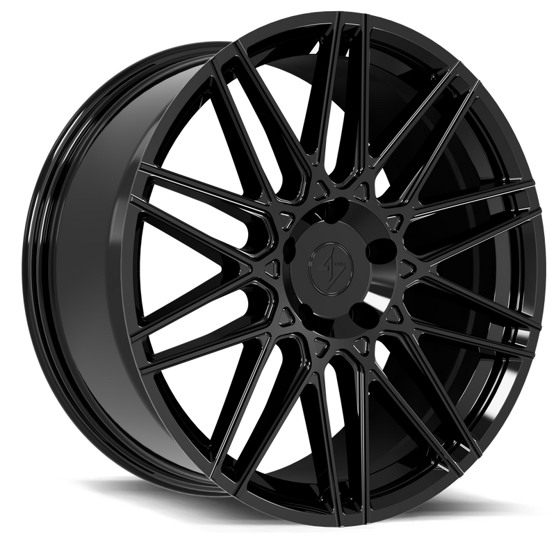 Sentali - Street Drift - Black - Gloss Black - 18" x 8.5", 35 Offset, 5x114.3 (Bolt Pattern), 73.1mm HUB