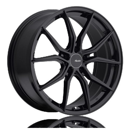 Advanti - Hybris - Black - Gloss Black - 17" x 7.5", 36 Offset, 5x115 (Bolt Pattern), 73.1mm HUB
