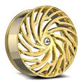 Azara - AZA-536 - Gold - Nano Gold - 18" x 8", 35 Offset, 5x112/114.3 (Bolt pattern), 74.10mm HUB