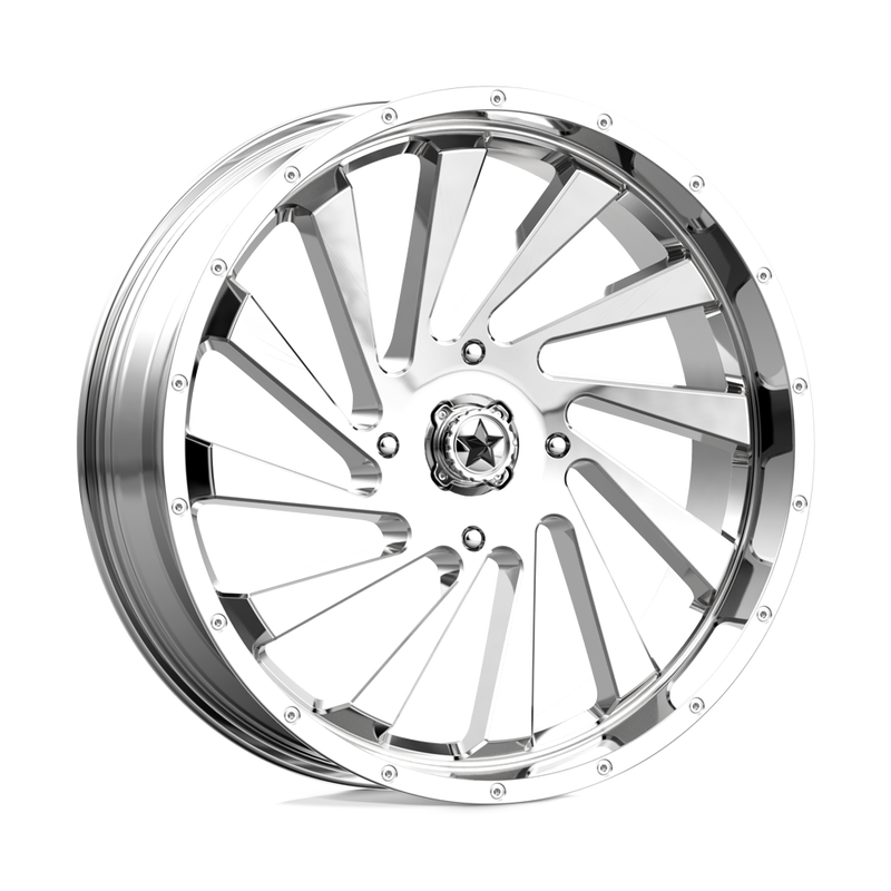 MSA Offroad Wheels - M46 BLADE - Chrome - CHROME - 20" x 7", 0 Offset, 4x110 (Bolt Pattern), 86mm HUB