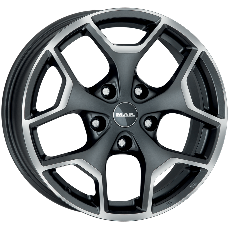 Mak Wheels - LIBERTY - Gunmetal - GUN MET-MIRROR FACE - 18" x 7.5", 39 Offset, 5x108 (Bolt Pattern), 72mm HUB