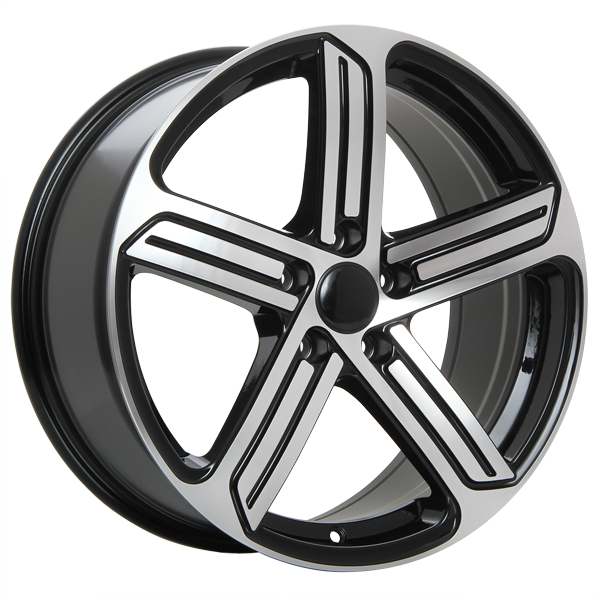 ART - Replica 40 - Black - Gloss Black - Machined Face - 17" x 7.5", 45 Offset, 5x112 (Bolt Pattern), 57.1mm HUB