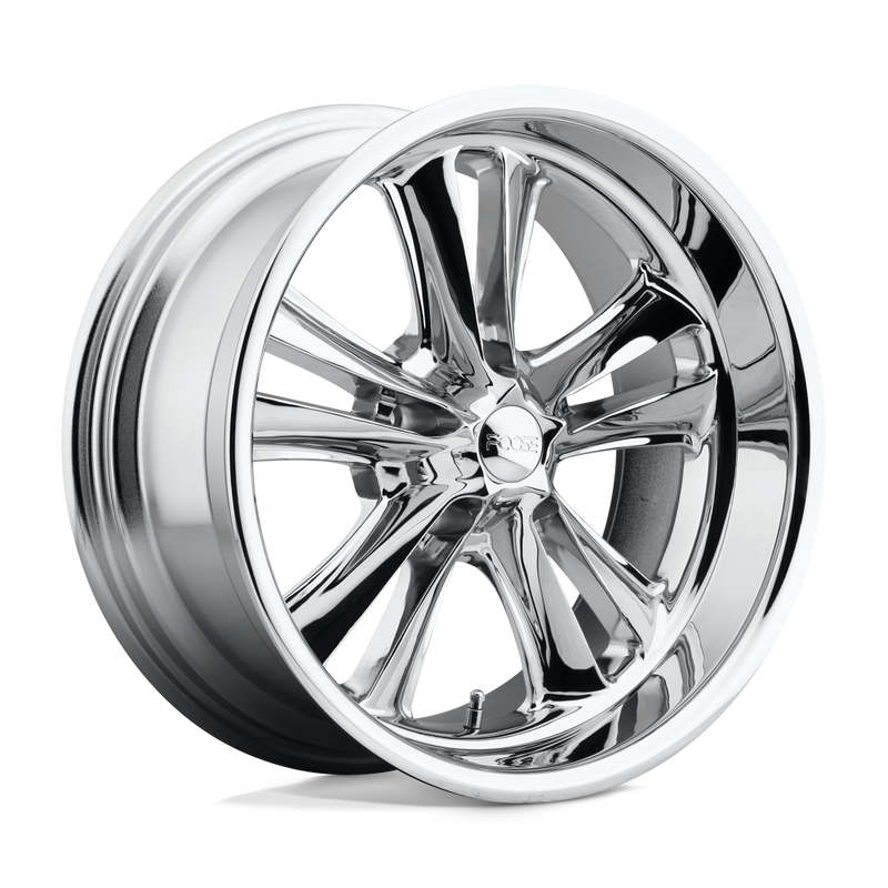 Foose - F097 KNUCKLE - Polished - CHROME PLATED - 18" x 9.5", 1 Offset, 5x120.65 (Bolt Pattern), 72.6mm HUB