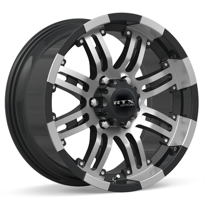 RTX Wheels - Loki II - Black - Black Machined - 18" x 9", 20 Offset, 6x135 (Bolt Pattern), 87.1mm HUB