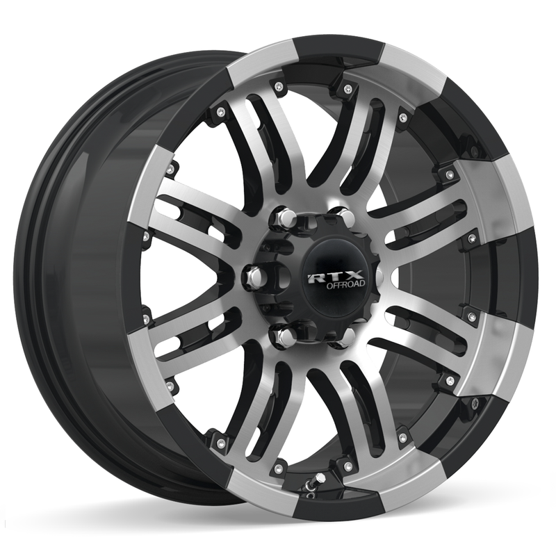 RTX Wheels - Loki II - Black - Black Machined - 18" x 9", 20 Offset, 6x135 (Bolt Pattern), 87.1mm HUB