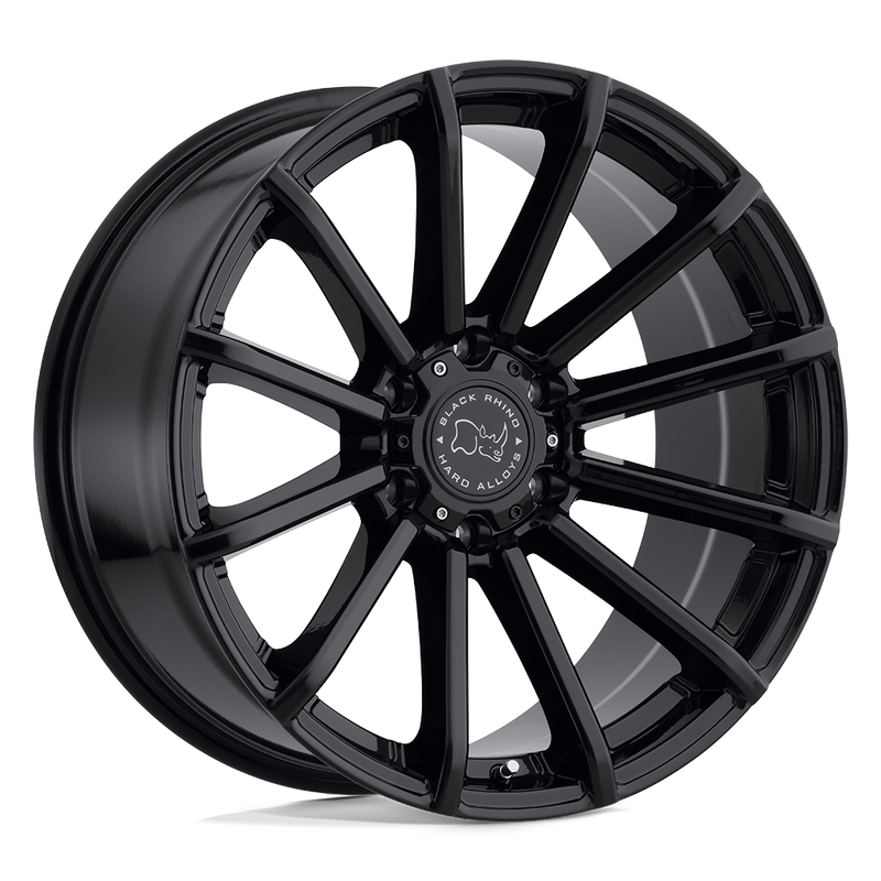 Black Rhino - ROTORUA - Black - Gloss Black - 20" x 9.5", 12 Offset, 6x114.3 (Bolt Pattern), 76.1mm HUB