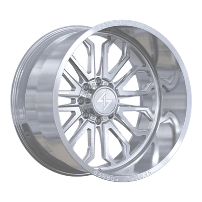Sentali - Forged SF-3 - Silver - Brushed Milled - 26" x 14", -76 Offset, 5x127 (Bolt pattern), 71.5mm HUB