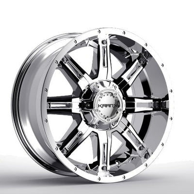 KranK Off-road - Shaft - Chrome - Chrome - 20" x 9", 18 Offset, 5x127/139.7 (Bolt Pattern), 77.8mm HUB