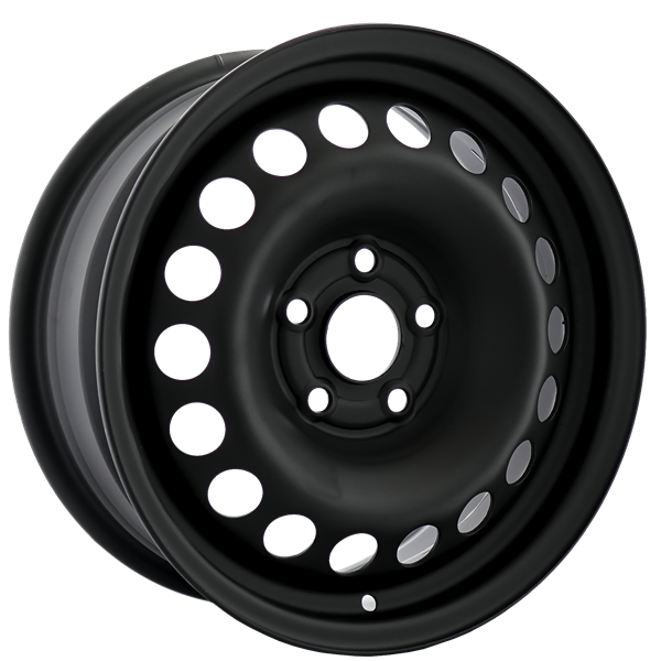 Envy Wheels - NX4 STEEL WHEEL - Black - FLAT BLACK - 15" x 6", 36 Offset, 5x105 (Bolt Pattern), 57.1mm HUB