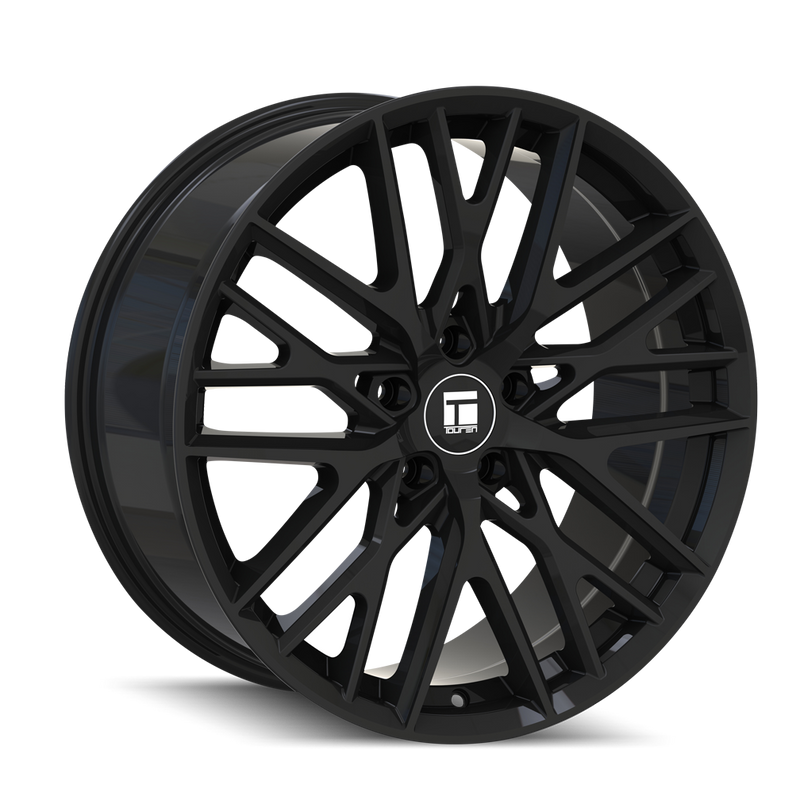 Touren - TR91 - Black - GLOSS BLACK - 19" x 8.5", 35 Offset, 5x114.3 (Bolt Pattern), 72.6mm HUB