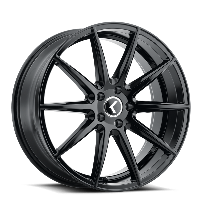 Kraze Wheels - COSMOS - Black - GLOSS BLACK - 17" x 8", 38 Offset, 5x108 (Bolt Pattern), 63.5mm HUB