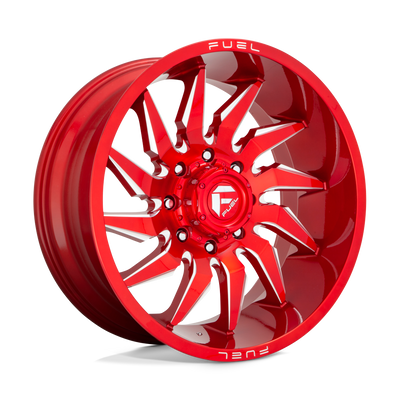 Fuel - D745 SABER - CANDY RED MILLED - 20" x 9", 20 Offset, 6x135 (Bolt Pattern), 87.1mm HUB