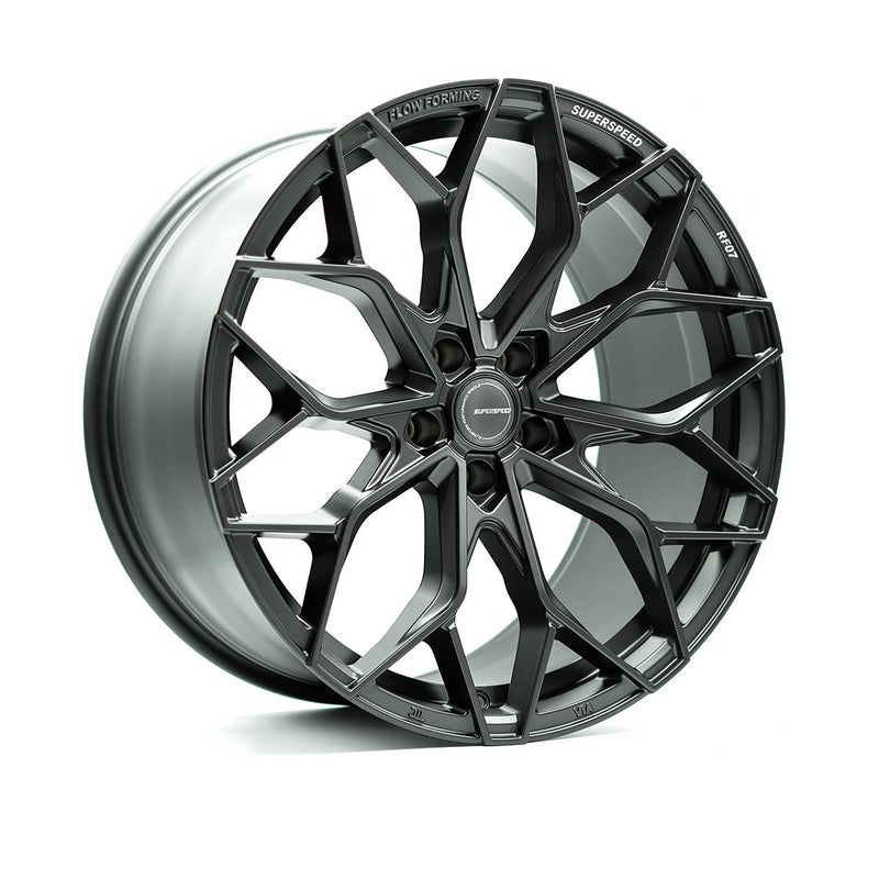 Superspeed - RF07 - Gunmetal - Matt Gunmetal - 20" x 10.5", 35 Offset, 5x112 (Bolt Pattern), 67mm HUB