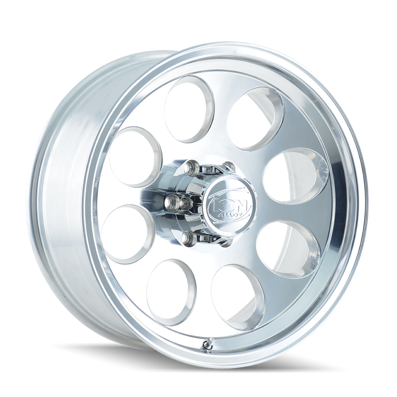 Ion Alloy - 171 - Chrome - POLISHED - 16" x 10", -38 Offset, 8x170 (Bolt Pattern), 130.8mm HUB