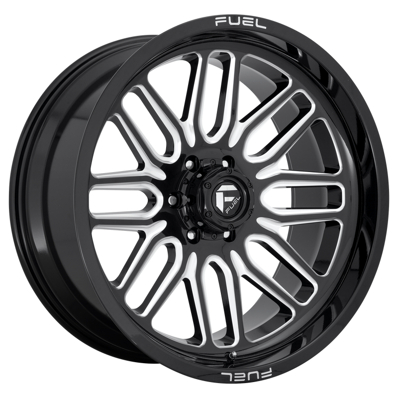Fuel - D662 IGNITE - Black - GLOSS BLACK MILLED - 22" x 10", -18 Offset, 5x127 (Bolt Pattern), 78.1mm HUB